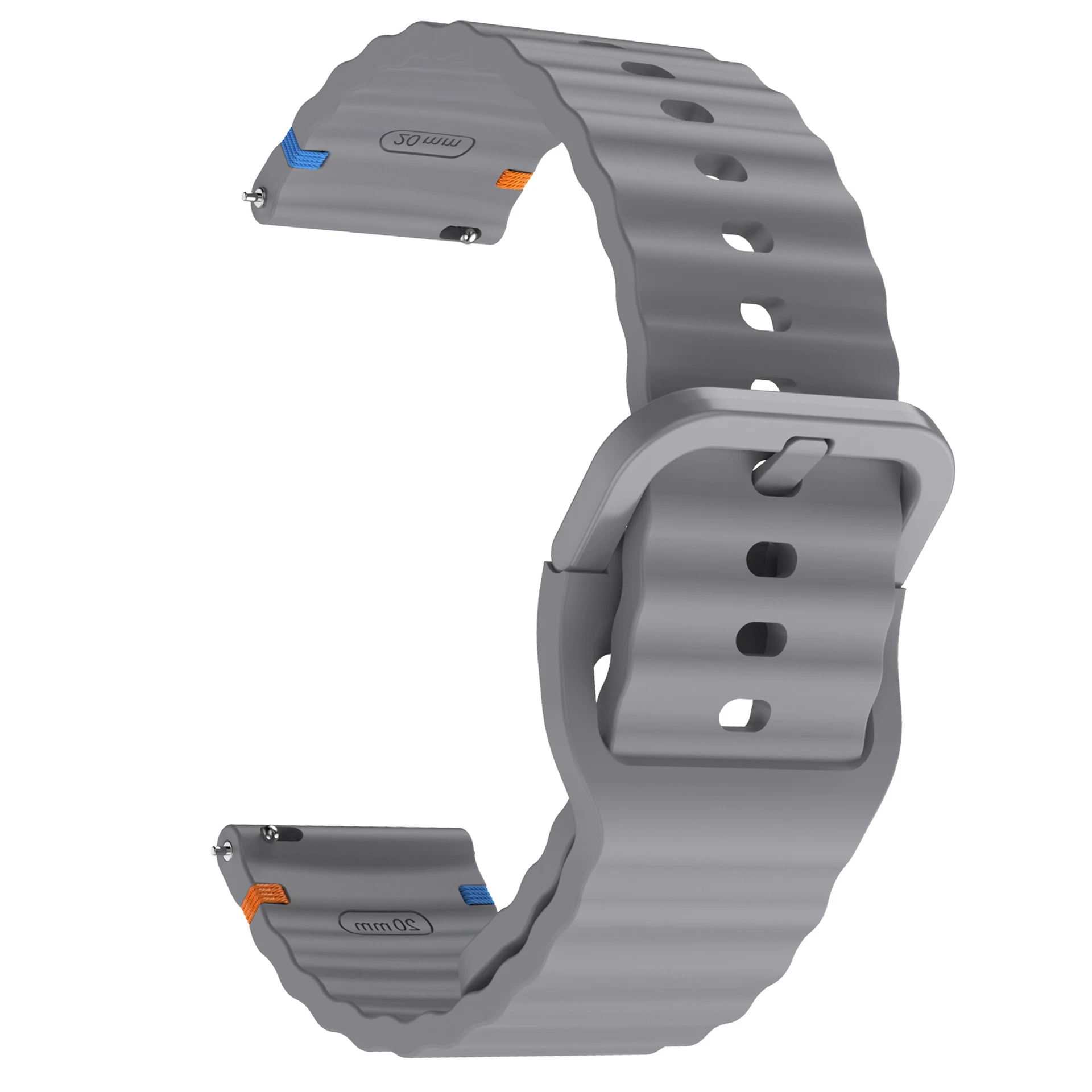 Silicone Sports Watch Strap - 20/22mm, Universal Fit