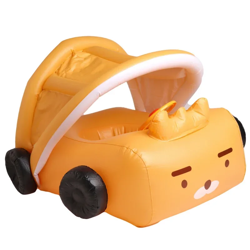 

Steering Wheel Swim Circle Pool Party Infant Float Pool Swimming Ring Inflatable Car Removable Sunshade Children's Swimming Ring
