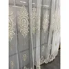 Luxurious Style Tulle Curtain for Living Room Bedroom Embroidery Flower Indoor Decorative Window Sheer Home Customize 4