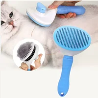 Pet Dog Brush Cat Comb Self Cleaning Pet Hair Remover Brush For Dogs Cats Grooming Tools Pets Dematting Comb Dogs Accessories 5