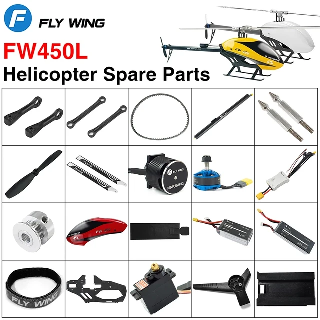 Aile Volante Fw450 Fw450l V2 Rc, Pièces De Rechange D'hélicoptère, Liaison  D'engrenage De Ceinture Esc Siège De Broche, Tube D'hélice De Queue D'arbre  Principal - Pièces & Accs - AliExpress