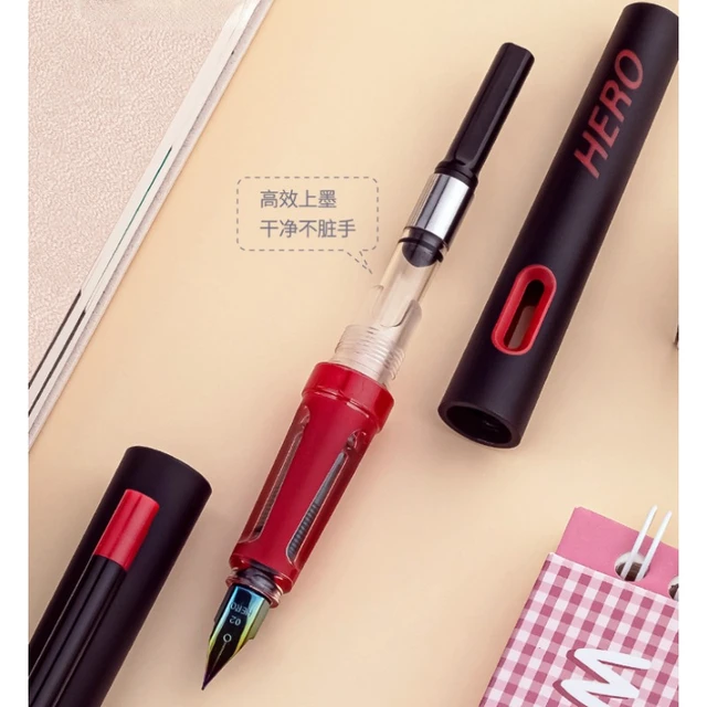 Free shipping hand-polished hero pen tip white Office Supplies Pen -  AliExpress