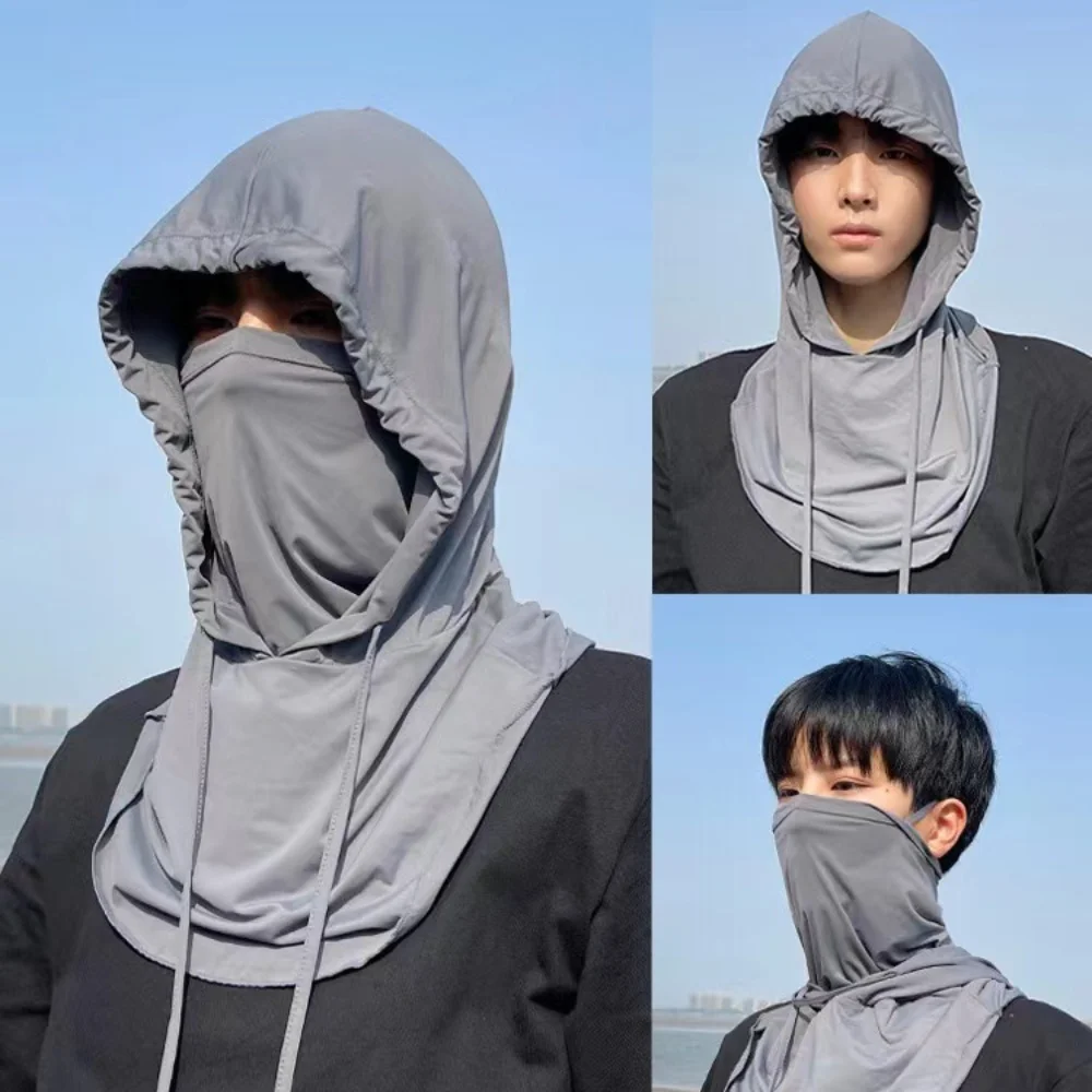 풀 페이스 커버 낚시 모자, 마스크 포함 선캡, 야외 자외선 차단 모자, 목 보호, 하이킹 모자, 남녀공용 여름 모자