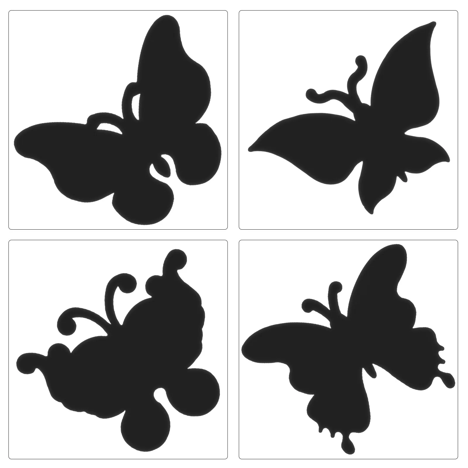 12Pcs 스크래치 종이 나비 모양의 DIY 아트 시트 어린이 파티 공예 교육 그림 활동 할로윈 선물 어린이