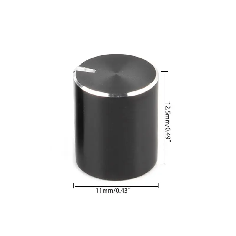 오디오 앰프 용 로터리 전위차계 노브 캡 볼륨 컨트롤 4x 7b 5 개, 11x12.5mm