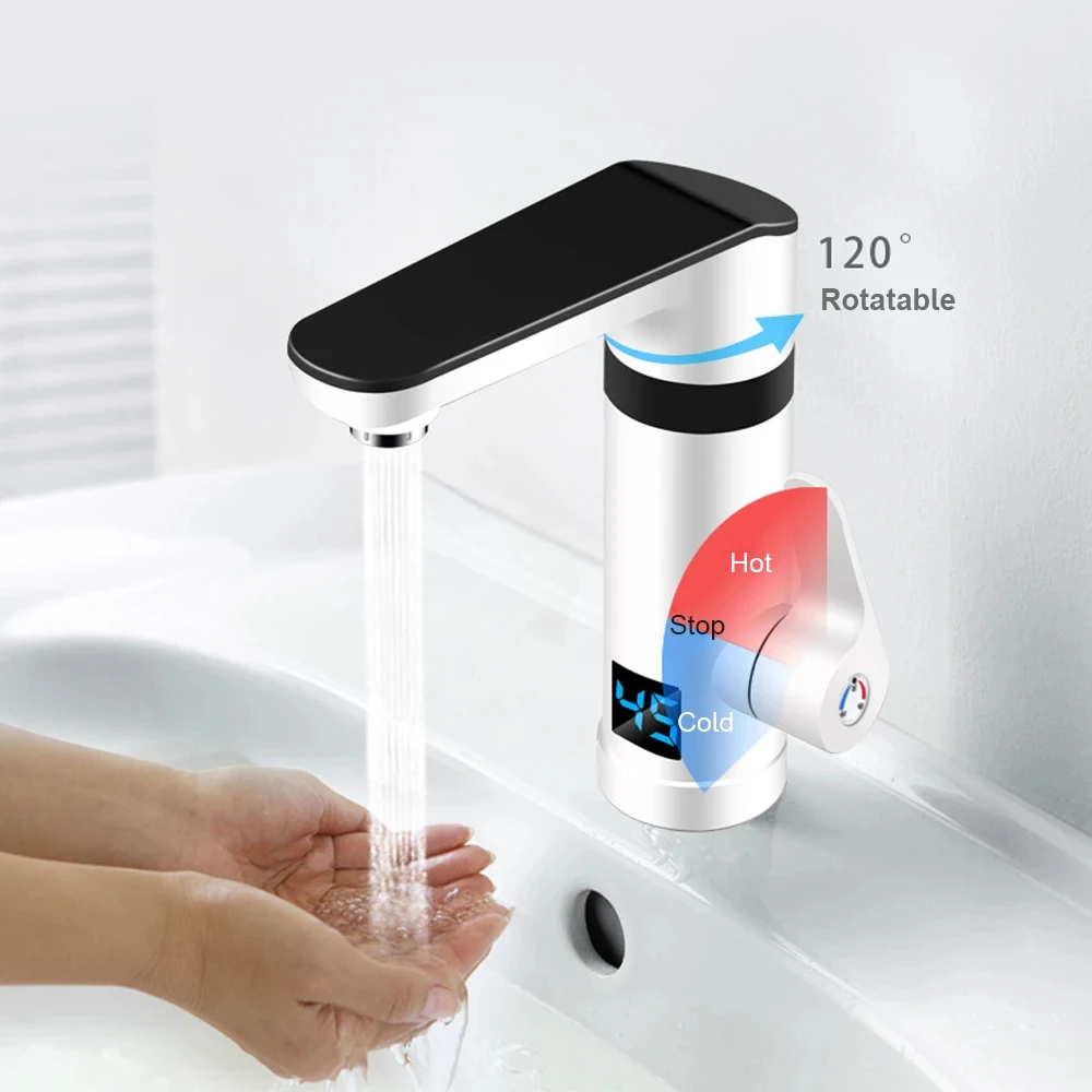 3000 واط لحظة الكهربائية صنبور سخان الحنفية عرض در...