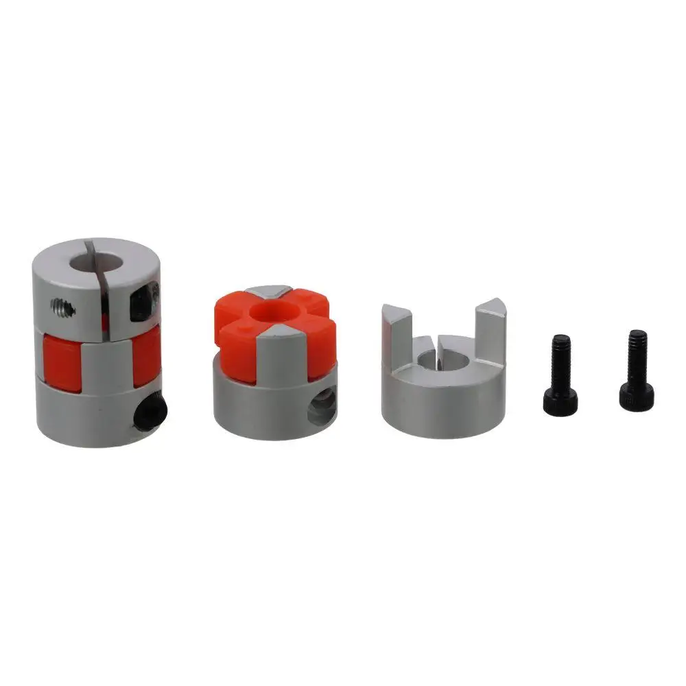 Description Picture 4 of item2Pcs Plum Shaped Shaft Coupling Aluminium 10mm to 10mm Bore Flexible Beam Shaft Coupler L35xD25 for Servo Stepped Motor