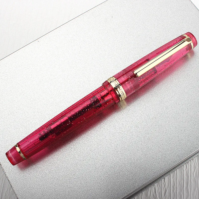 Jinhao 82 Fluorescent White Fresh Color Fountain Pen  Acrylic Barrel Fine Nib for Writing Calligraphy Office School 5