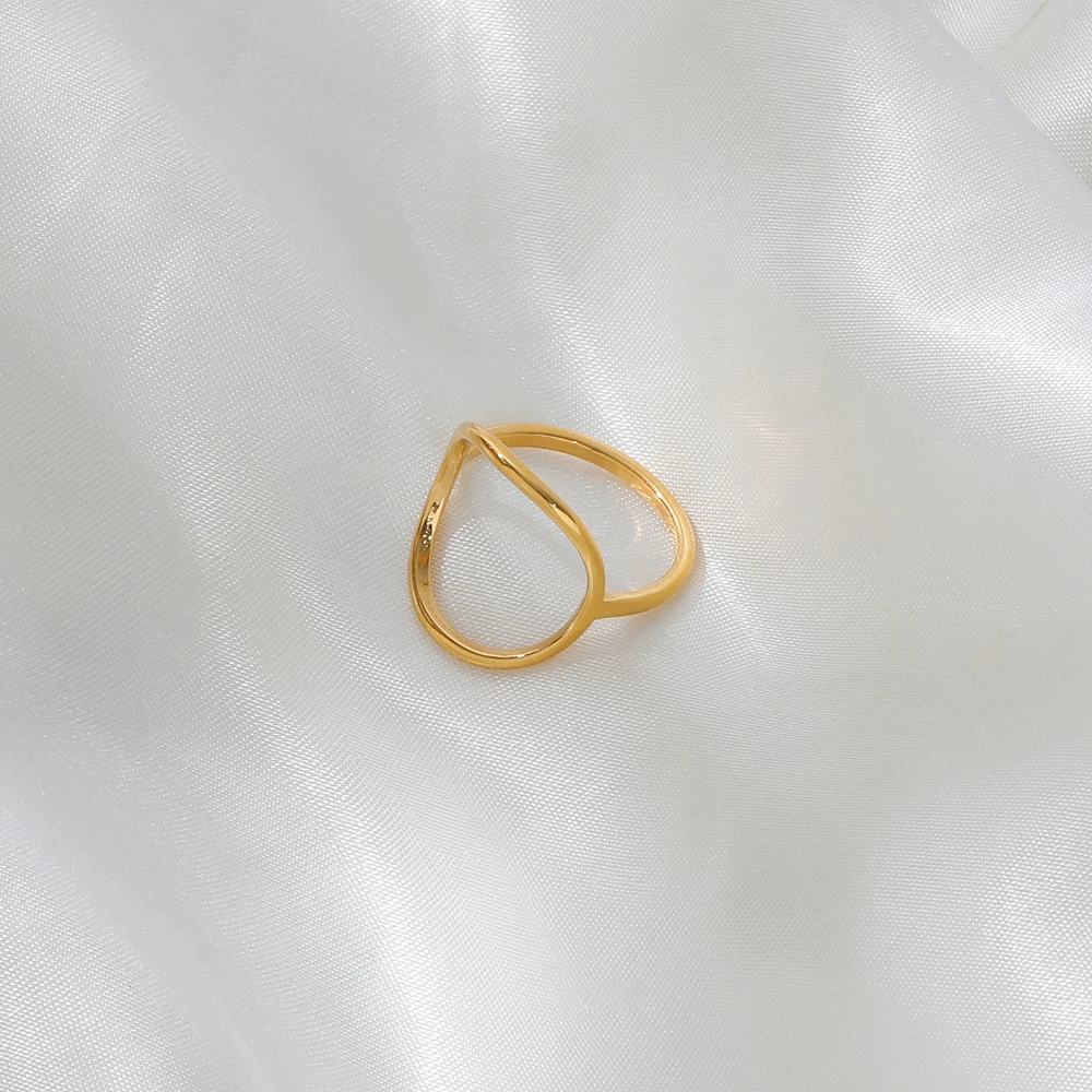 Joolim Jewelry High End PVD Symple Great Circle Stainless Steel Ring For Women finger ring stainless steel ring