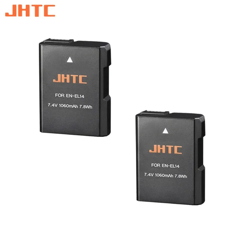 Batterie Jhtc En-El14 En El14 1060Mah Per Batteria Fotocamera Nikon D3200 D3400 D3300 D3100 D5100 D5200 D5300 D5600