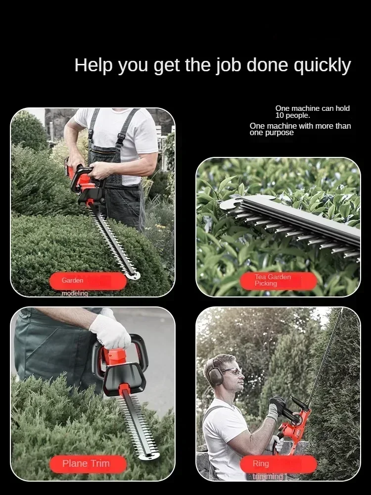 Efficient and Easy-to-Use Cordless Electric Hedge Trimmer for Garden and Lawn Care 4
