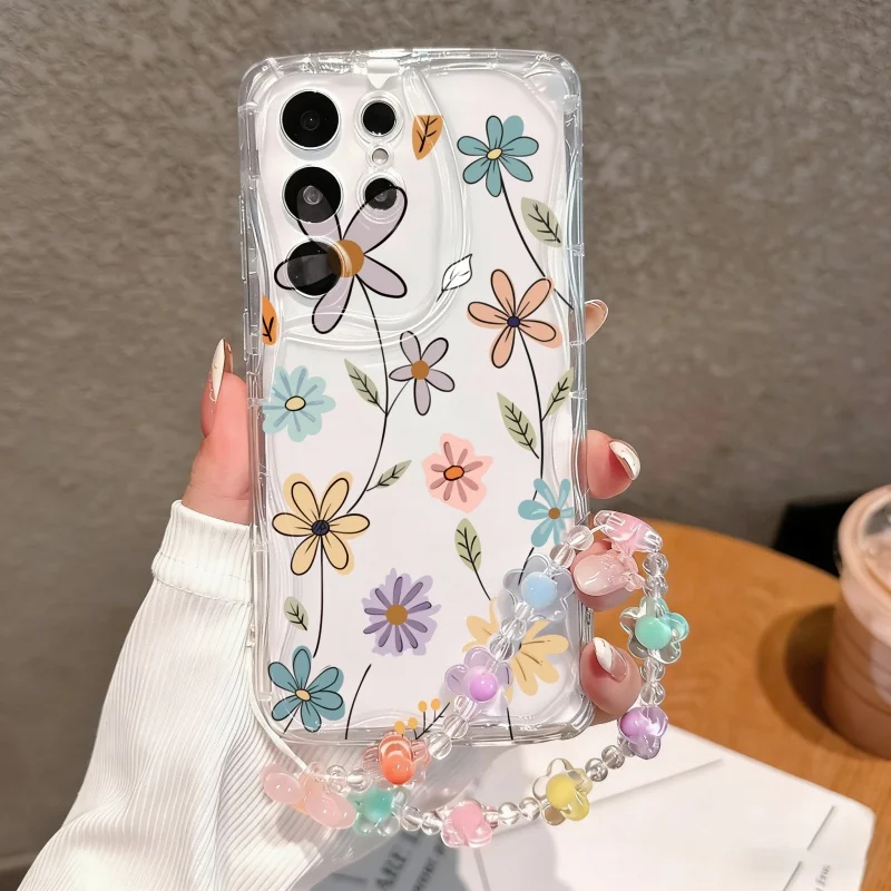 Charming Strawberry Themed Chain Phone Case
