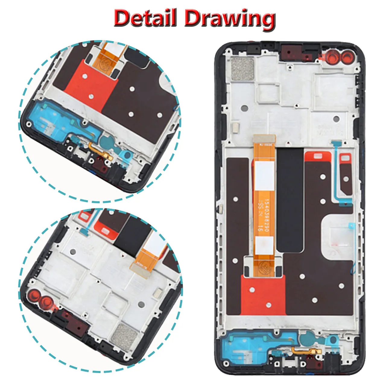 Oppo Reno4Z   LCD ÷,   ü, CPH2065 ũ ġ г Ÿ, ü ǰ, 6.57 ġ