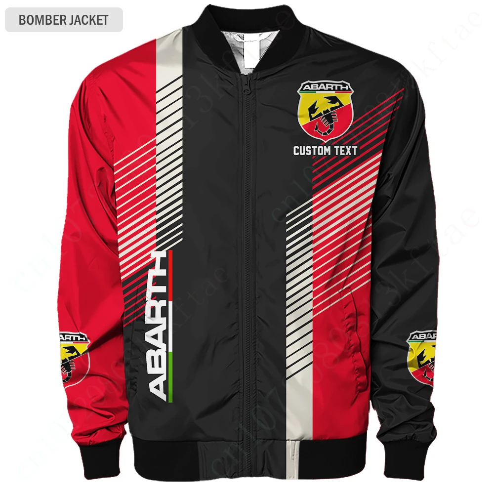 

Abarth Jacket Techwear Baseball Uniform Thick Coats Harajuku Parkas 3D Windbreaker Bomber Jacket Jackets For Men's Clothing