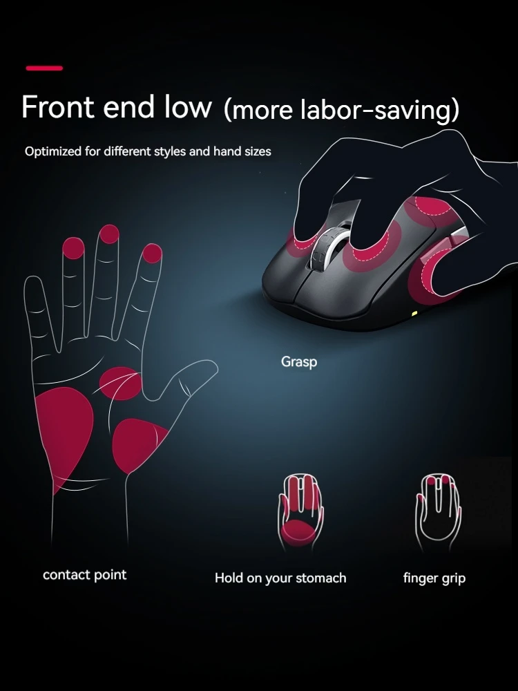 ワイヤレスゲーミングマウス,Cherry m68w,XTRFY-M68 pro,8kモデル,低