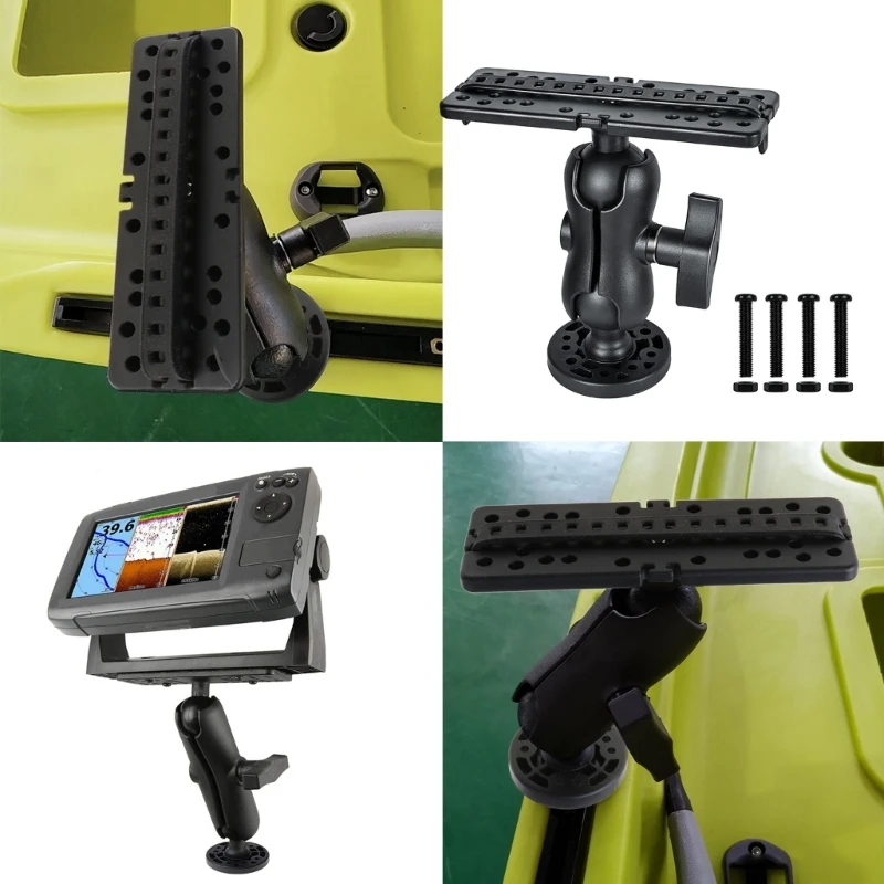 Fish Finder Mount Base Marine Fish Finder Mount Ball Bracket 360 Degrees Rotation Holder