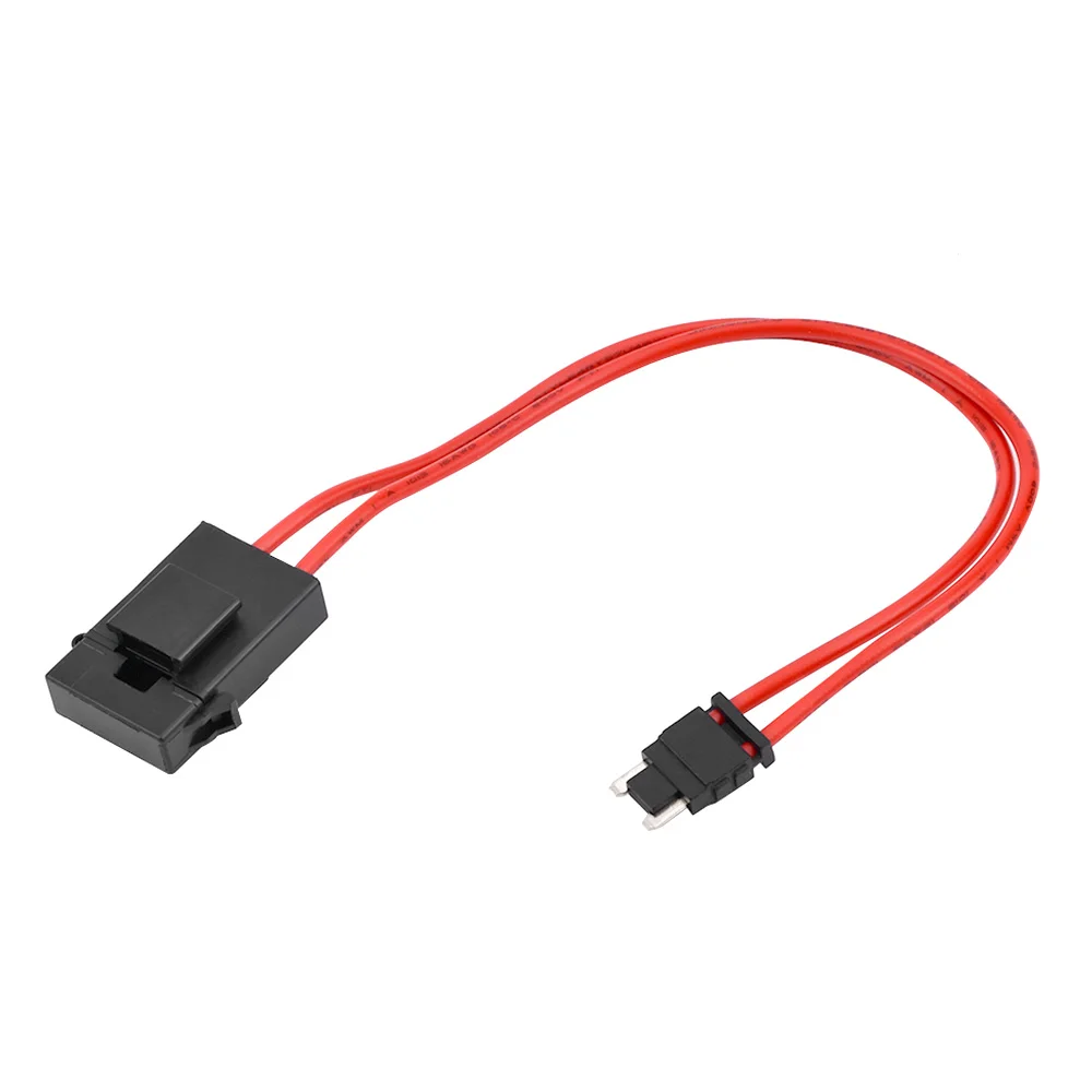Description Picture 4 of item32V 25A 16 AWG Car Fuse Holder 210mm Mini Small Medium Micro ACC Auto Blade Fuse Box Double Wire Extension Cord With Holder