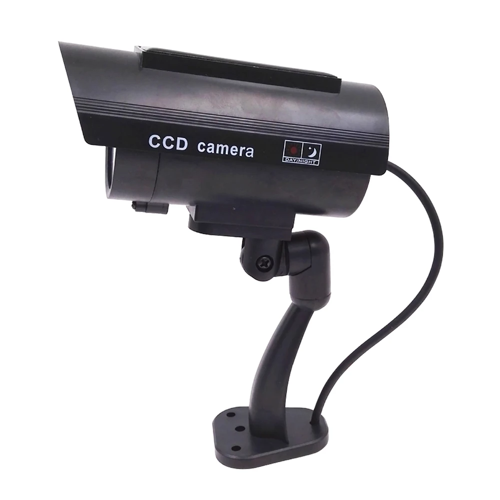 

Warning Solar Powered Home Dummy Waterproof Indoor Outdoor Simulation Surveillance Camera CCTV Imitation Red LED Light Flashing