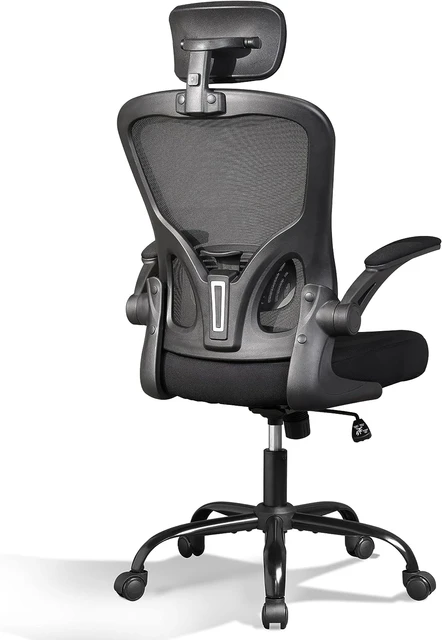 Chaise bureau ergonomique avec accoudoirs et dossier réglable