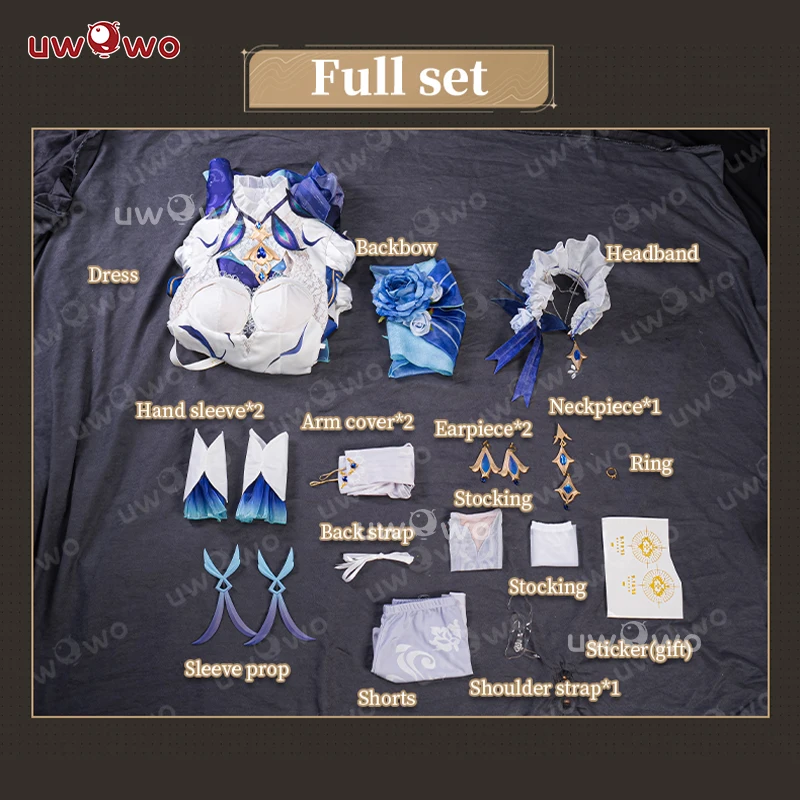 DISPONIBILE UWOWO Costume Cosplay Cantarella dal Gioco Wuthering Waves, Costume da Medusa Cantarella con Ombrello, Costume di Halloween - immagine 6