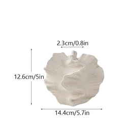 Ceramic Coral Vase - Nordic Art Beige Matte Container for Decorative Flowers and Pampas Grass (Beige small)