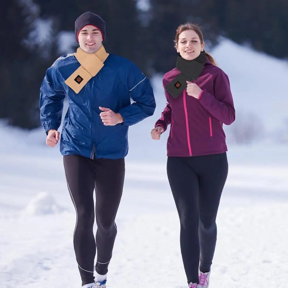 Sciarpa elettrica riscaldante invernale con grafene USB Smart per uomo e donna, con 3 temperature regolabili_voghion.com