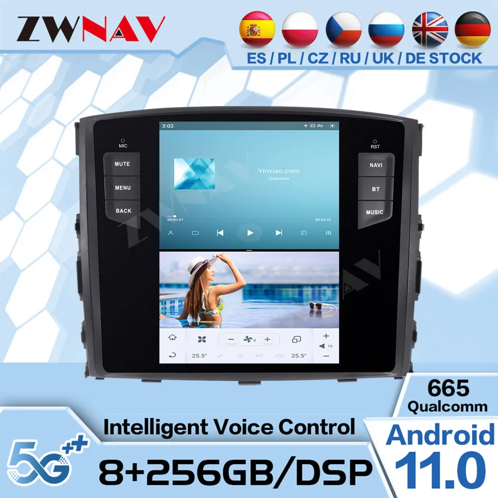 

Qualcomm Tesa- Android 11 Multimedia For Mitsubishi Pajero V97 V93 Shogun Montero 2006+ GPS Navigation Radio Receiver Head Unit