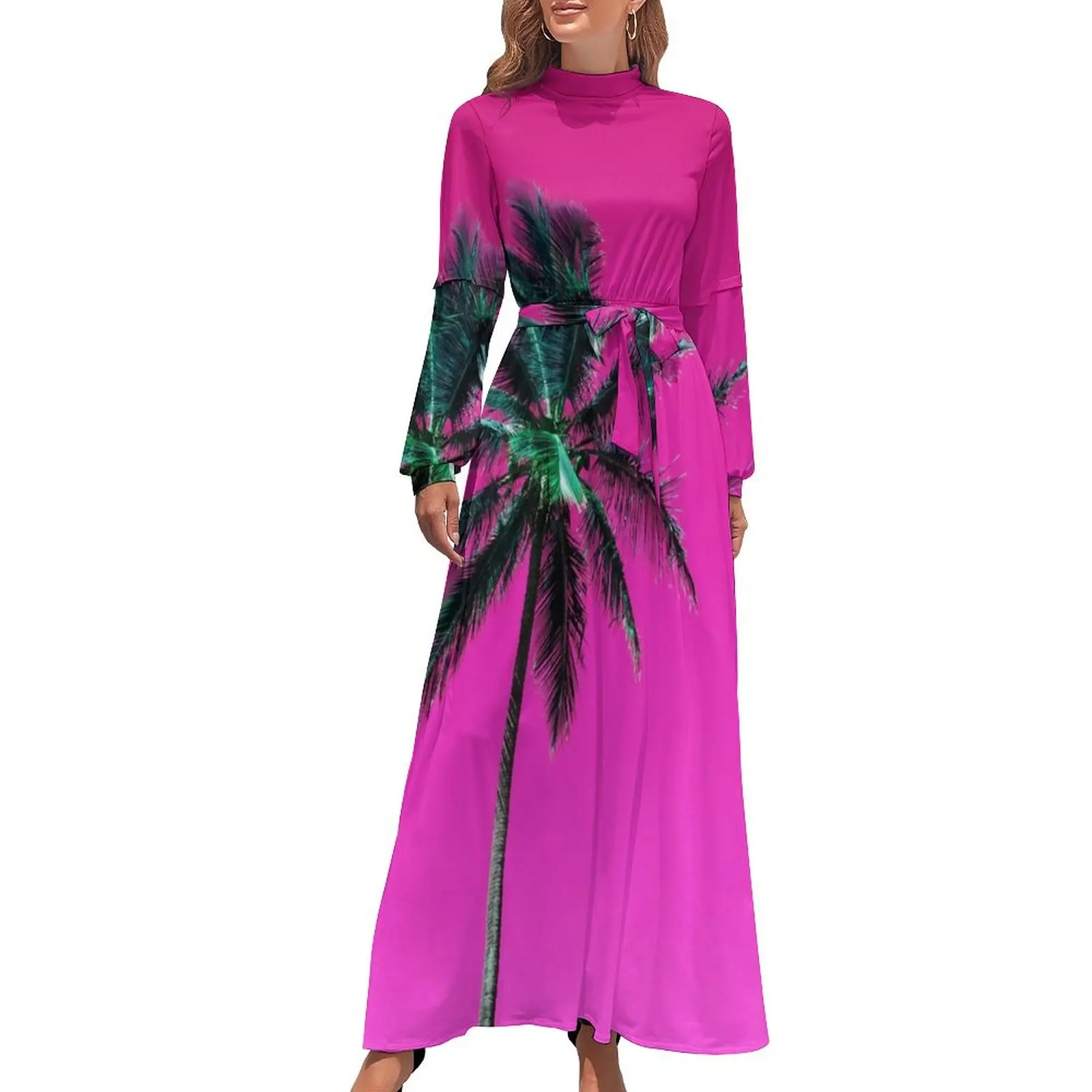 

Pink Palm Puerto Rico Long Dress women's evening dresses summer clothes for women elegant party dresses for women 2024