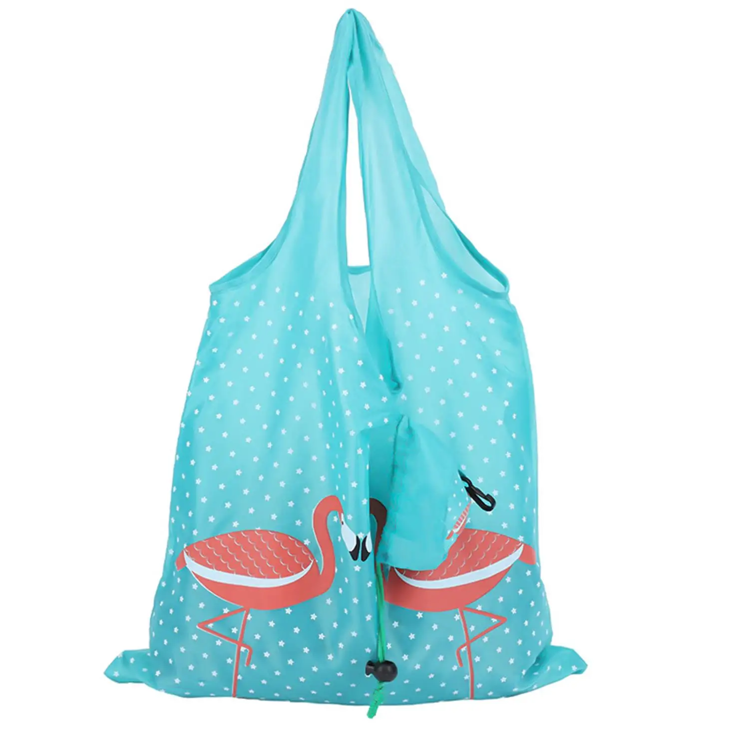 1PC Neue Tiere Nützliche Polyester Faltbare Falten Eco Wiederverwendbare Einkaufstaschen Cartoon Eco Tote Tasche Tragbare Reise Schulter Tasche – Detail 3