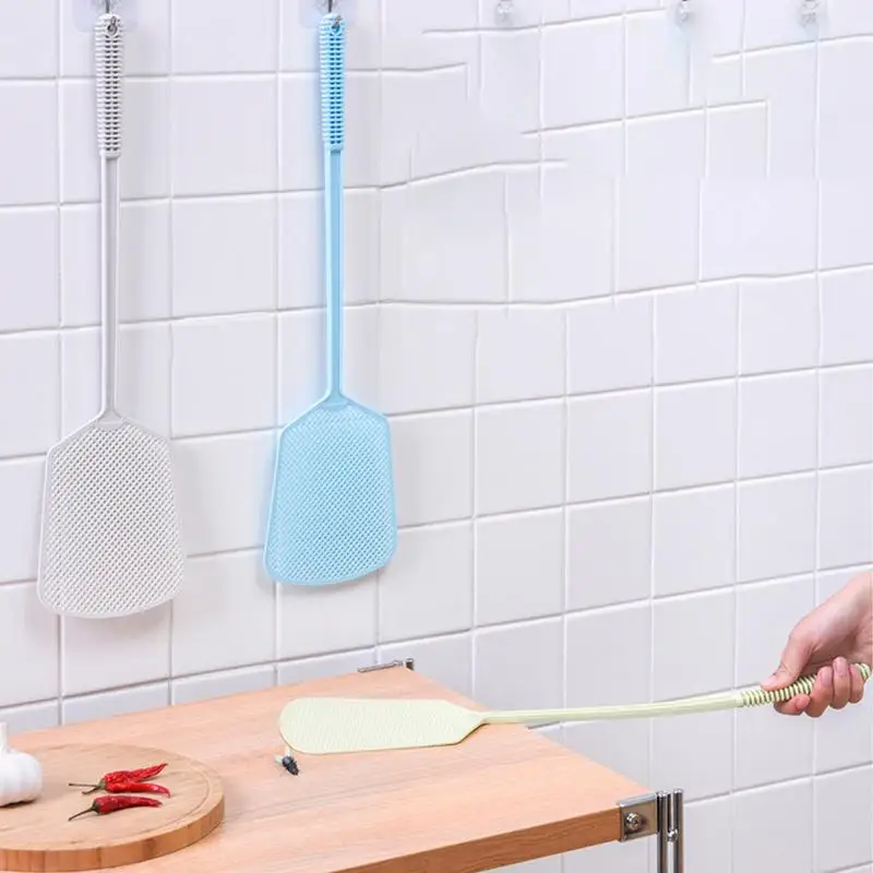 Flyswatter Fly Swatter Heavy Duty Multi-functional Long Hand Flyswatter Fly Swatters For Home/Indoor/Outdoor/Classroom