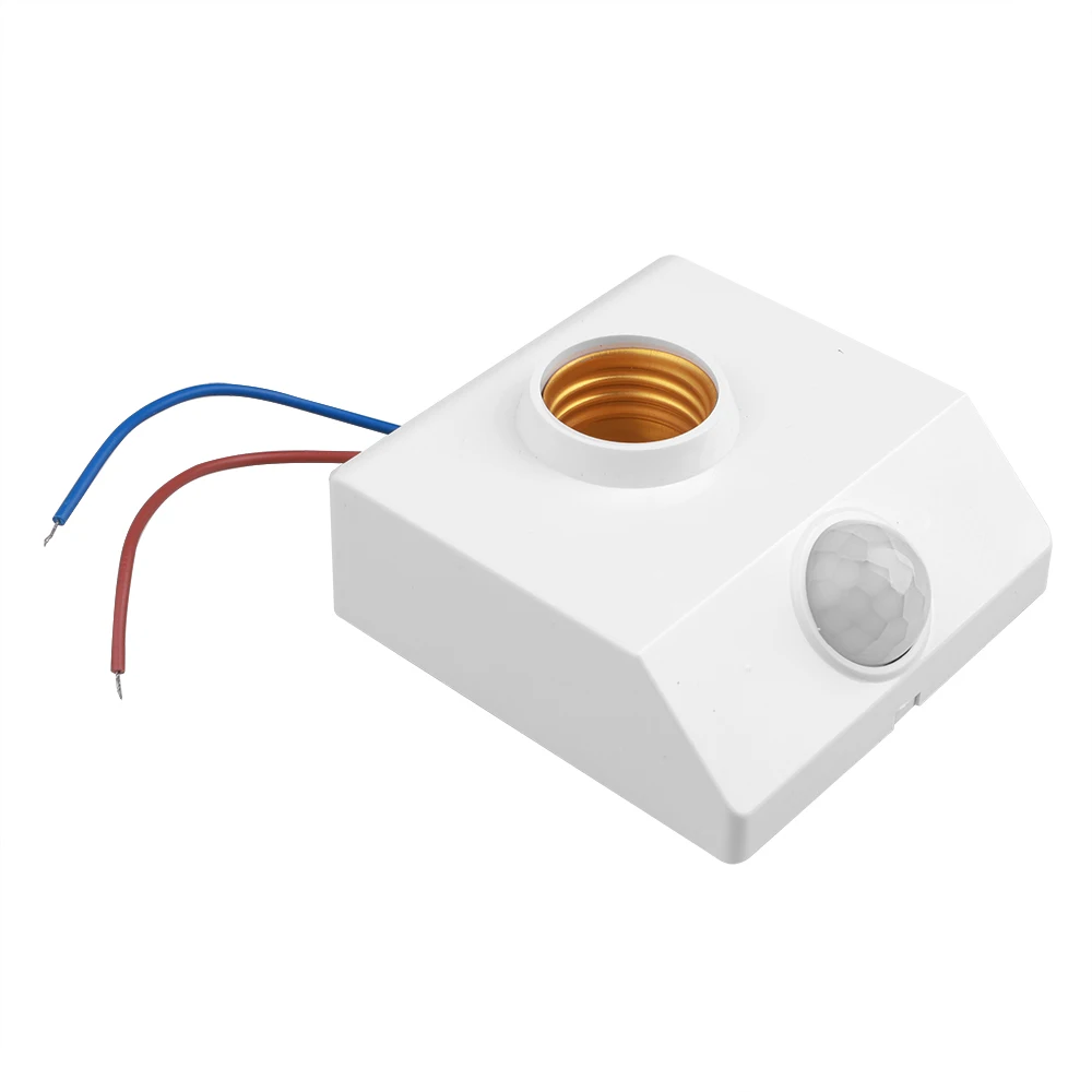 

Automatic Human Body Infrared IR Sensor Lamp Holder LED Bulb Light E27 Base PIR Motion Detector Wall Lamp Holder Socket