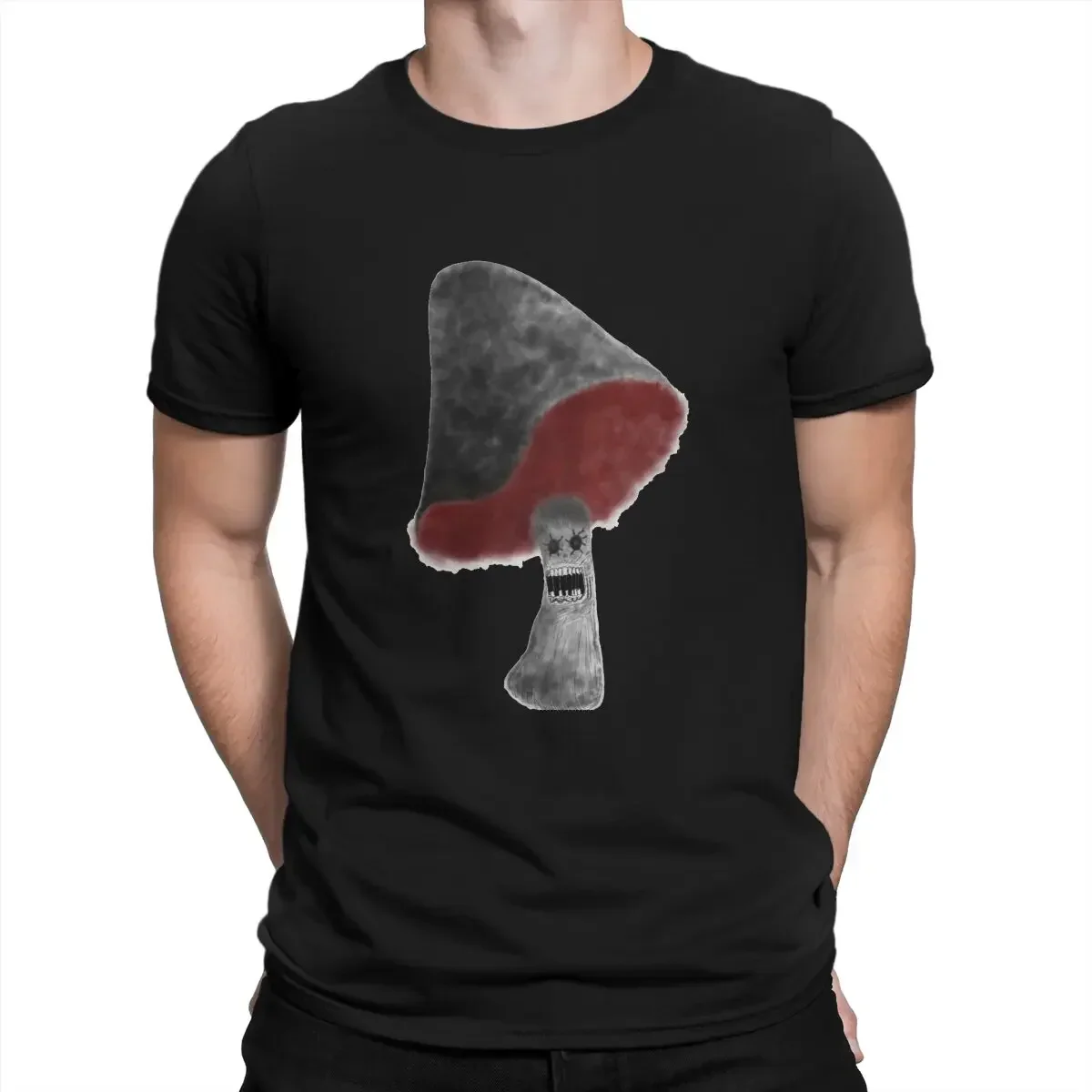 

Mr Furious Fungi - Scary Monster Zombie Mushroom T-Shirts for Men Horror Tale Hipster Tee Shirt O Neck Short Sleeve T Shirt