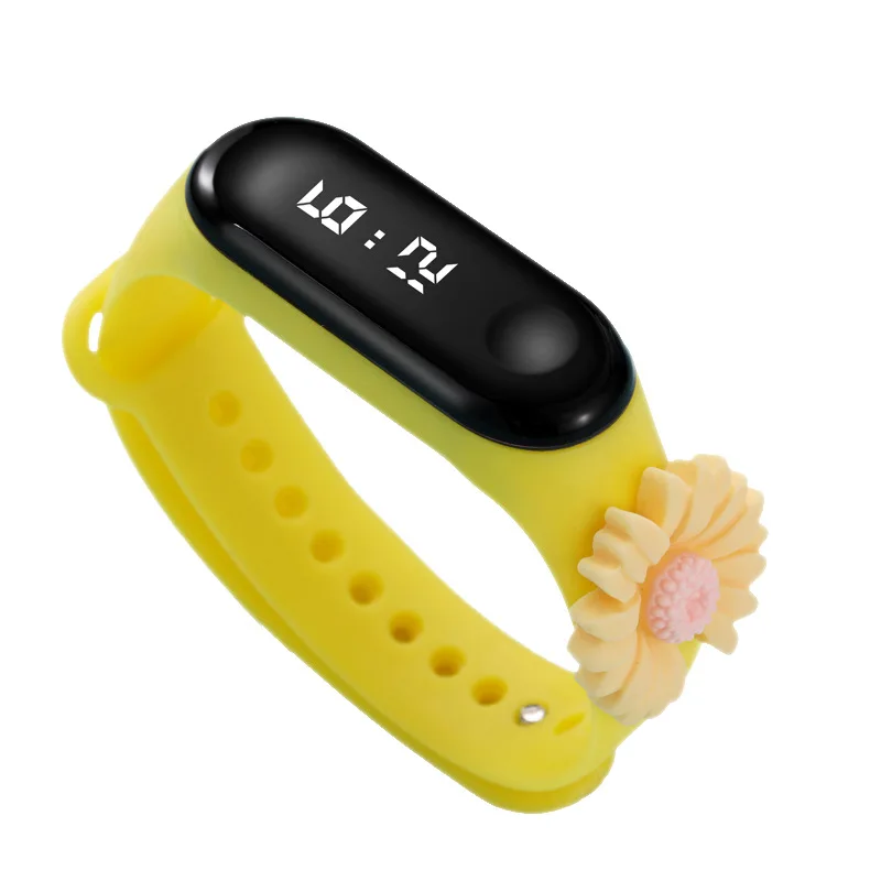 New Xiaomi LED Flower Cute Cartoon Waterproof Sports Bracelet Touch Anime Character Mickey Luminous Cartoon Watch Birthday Gifts 6