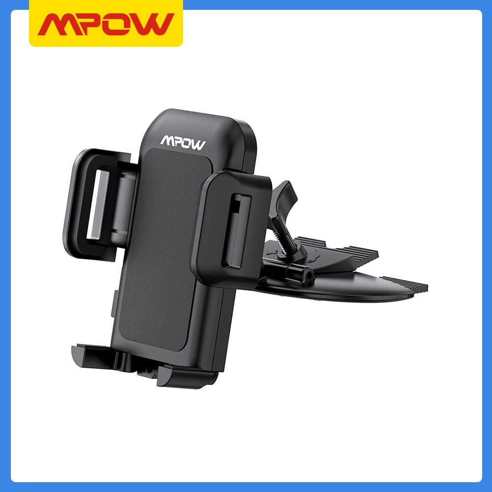 Mpow Soporte de teléfono móvil MCM3 para coche, accesorio rotación de 360 grados, con para CD, para iphone 12, XS, Samsung y Huawei|car holder|mobile phone holdercar mount holder -