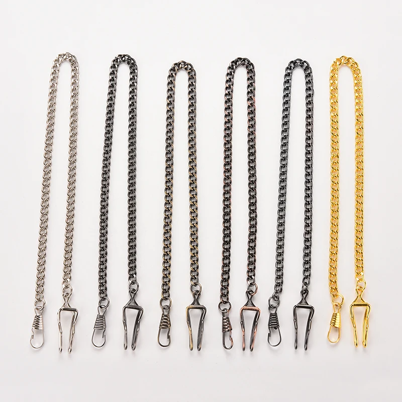 Pocket Watch Chain 4mm Pocket Watch Chain for Antique Quartz Women Men Vintage Pocket Watch Bronze Alloy Chain 1PC