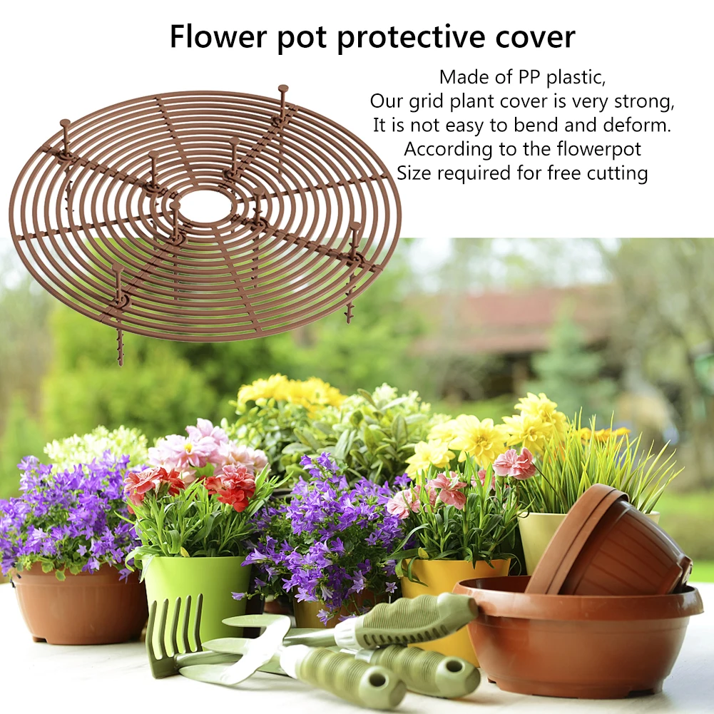 19/30cm Plant Pot Soil Guard Cover Cat Digging Stopper Universal Soil Protection Mesh Covers Baby-proofing for Home Accessories