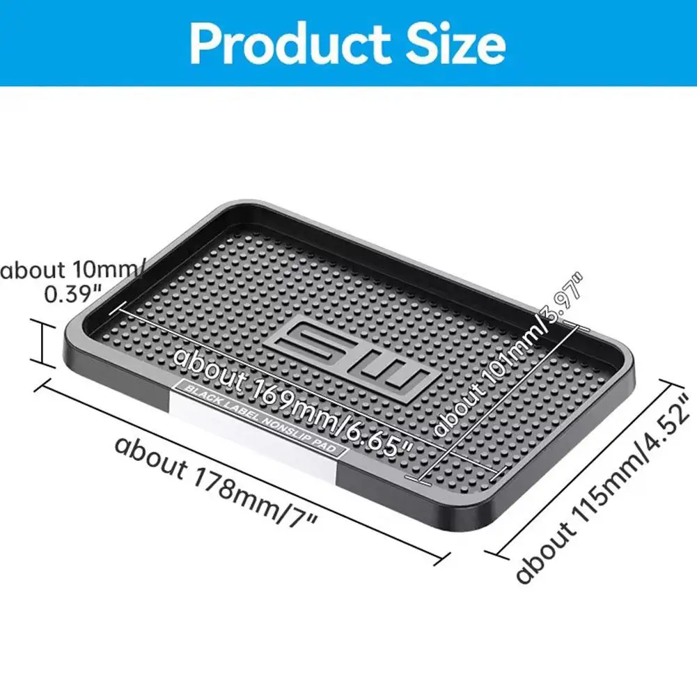 1pcs Universal Dashboard Silicone Anti-slip Pad Phone Holder Accessories Styling Sunglasses Ornament Mat Protective Interior Car