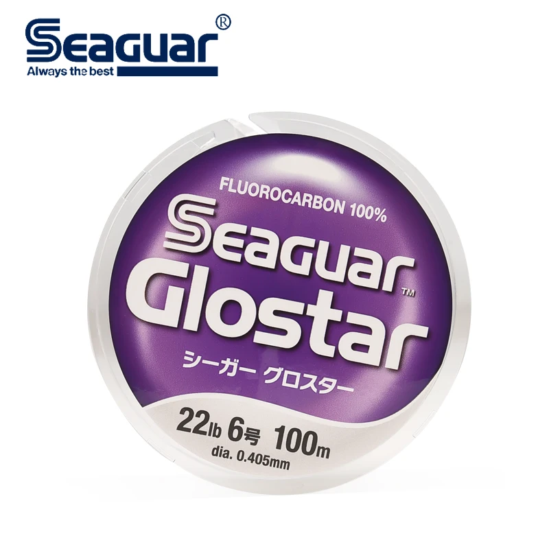 Seaguar Glostar 100% Fluorocarbon Fishing Line 4LB-70LB 0.165-0.74mm Carbon  Fiber Monofilament Seawater Carp Fishing Tackle Wire