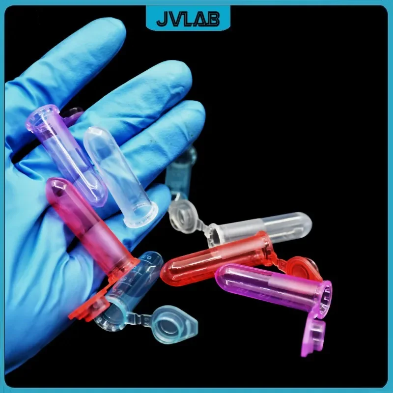 Microtubes Centrifuge Tube 2ml Lab Centrifugal Tube Colourful EP Bottom Round PP Test Snap-cap Clear Scale 100/PK