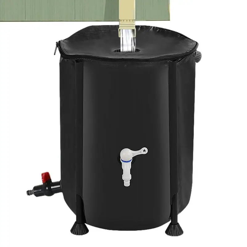 

Rain Catcher Barrel Rain Collector Barrel for Conserving Water Collapsible Rain Barrels to Collect Rainwater from Gutter 200L