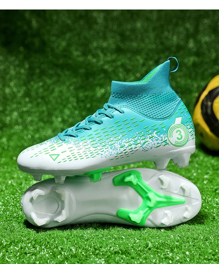 Vīriešu futbola apavi ar radzēm, sporta apavi, futzāla bērnu futbola zābaki, iekštelpu un āra treniņu apavi, neslīdoši apavi_voghion.com