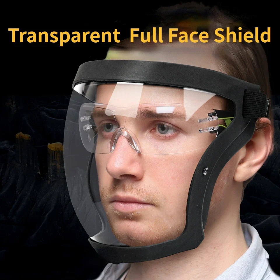 Oil-splash Proof Mask Full Face Shield Transparent Safety Mask Protection Cover Anti Fog Anti Dust Droplet Cycling kitchen splatter screen,kitchen splash guard,work protection mask
