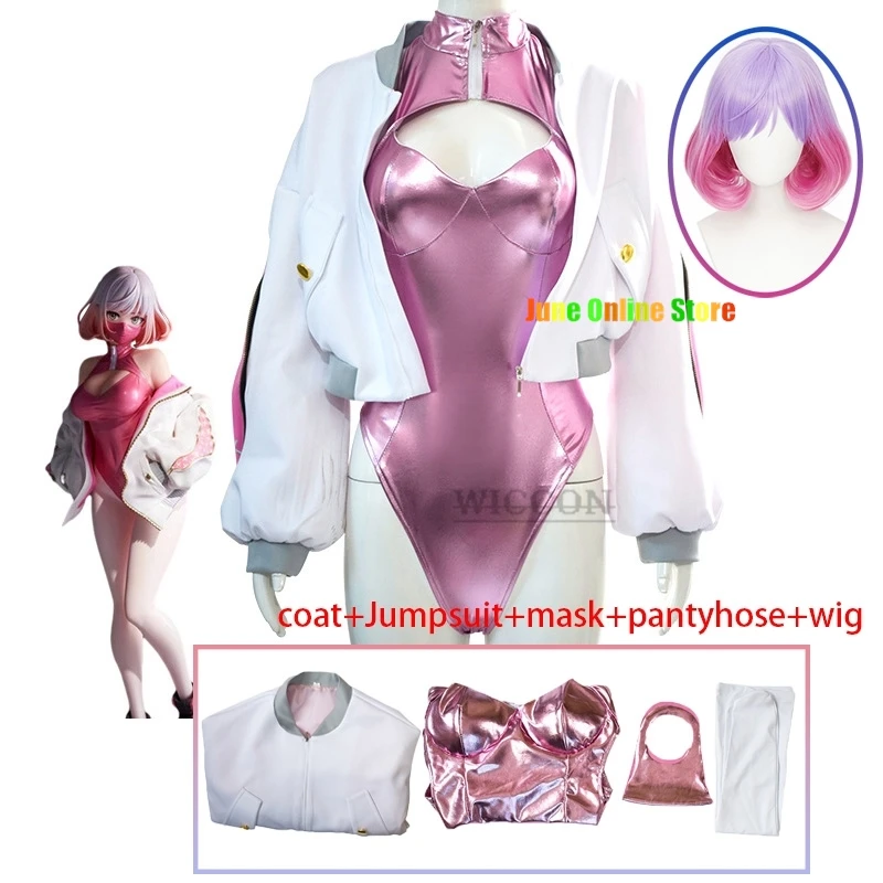

Маска для косплея аниме Astrum Design Girl Luna, розовые сексуальные комбинезоны, куртки, Униформа, наряд для Хэллоуина и вечеринки для женщин
