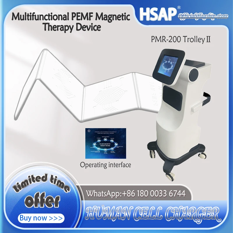 Portable Multifunctional PEMF Magnetic Therapy Device Human Whole Body Pain Relief Machine Menstrual syndrome