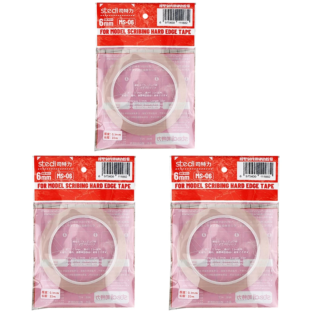 【Swift Nova】 3/6mm Scribing Tape 33m Length Carving Cutting Line Masking Tape For Model Line Scribing Tape For Panel Lines Model Tool