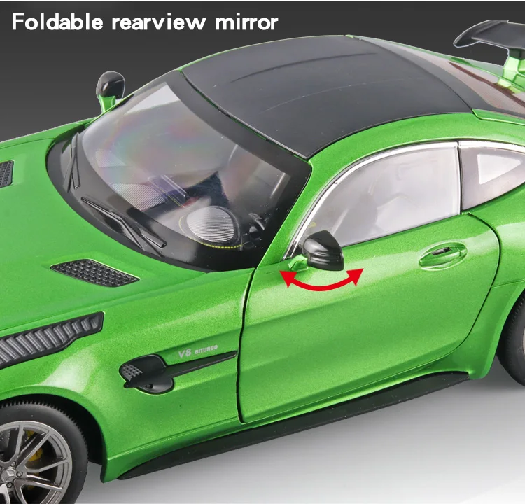 1/18 Mercedes-Benz AMG Gtr Model Car Diecasts Vehicle Collectable