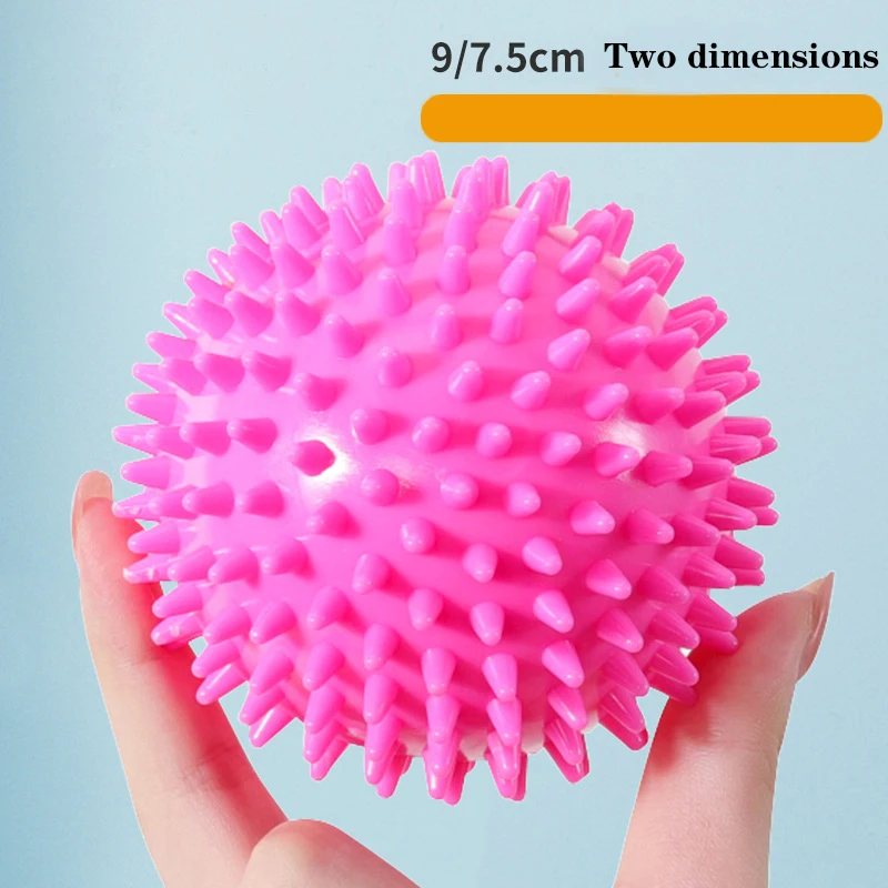 Durable PVC Spiky Massage Ball Trigger Point Sport Fitness Hand Foot Pain Relief Plantar Fasciitis Reliever Hedgehog 9cm Balls