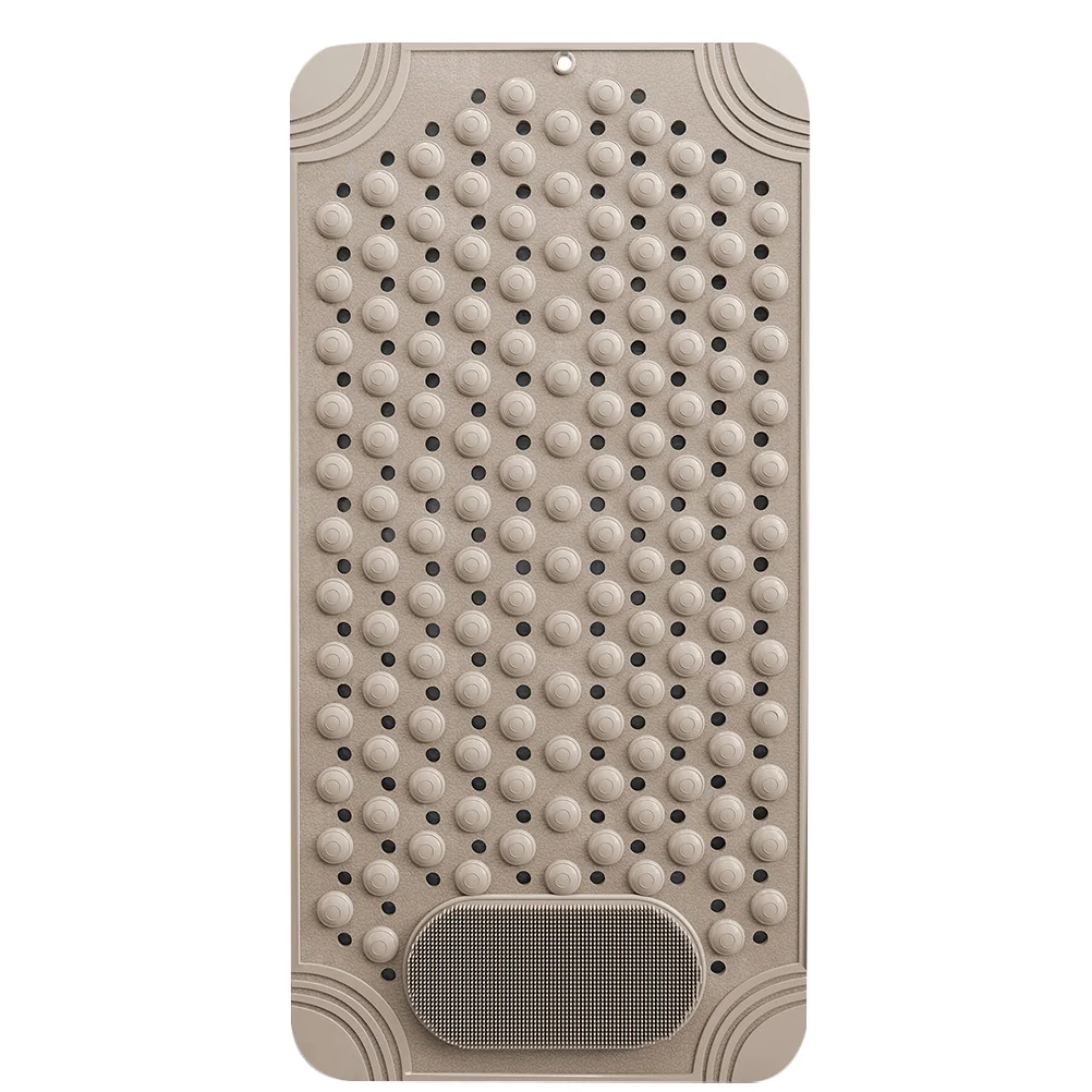 

Bath Mat Shower Back Foot Scrubber Suction Cups Wash Exfoliating Pvc Massage Floor Wall Mounted Child Massager