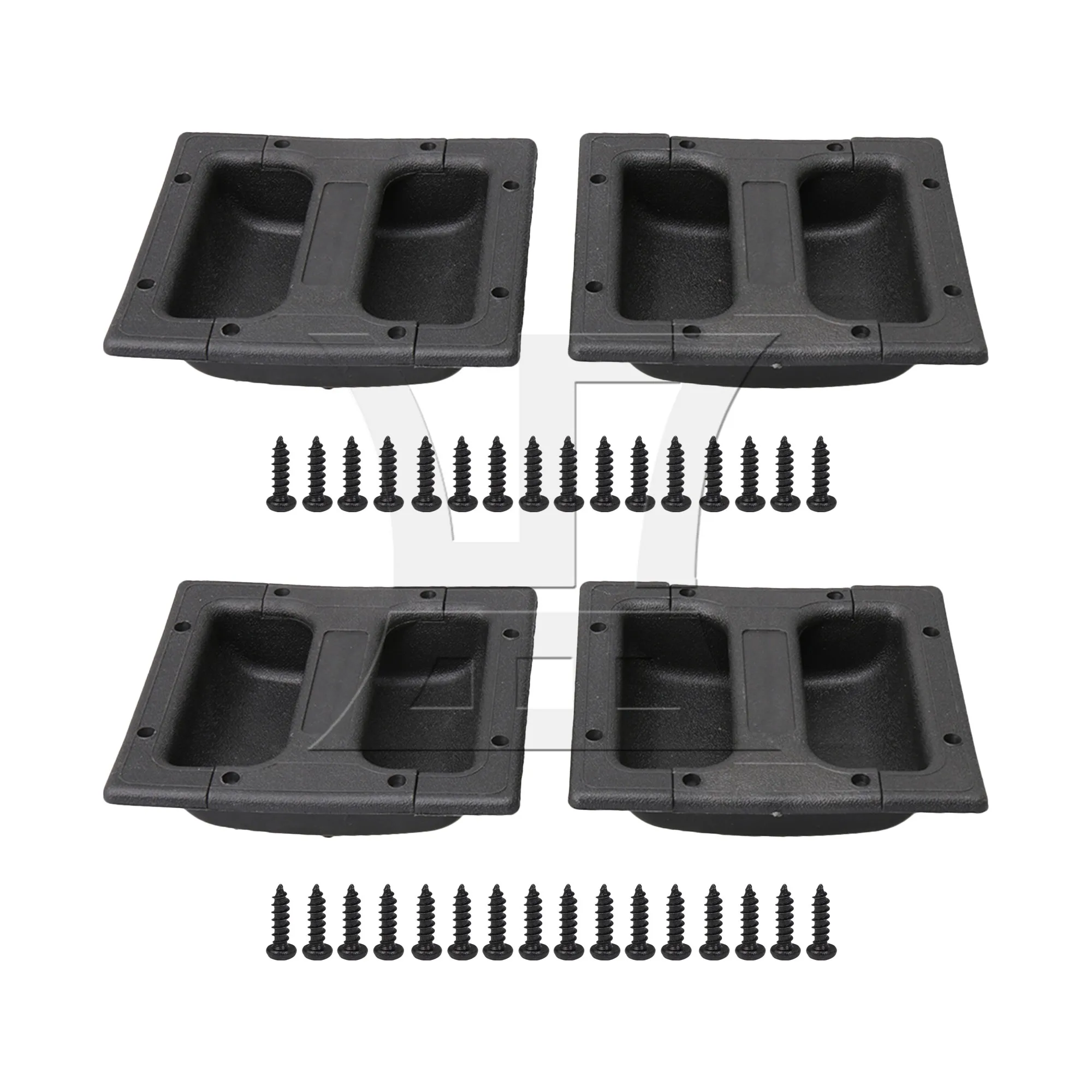 4 Pcs Recessed Speaker Amplifier Handle 5.83"x5.51"x1.57" with Screws