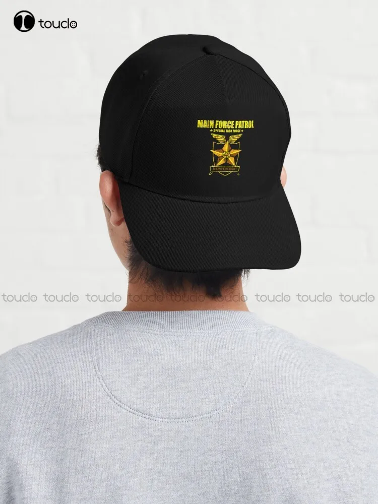 Main Force Patrol Logo Dorato Mad Max Fury Berretto Da Baseball Cappelli Da Donna Caccia Campeggio Escursionismo Berretti Da Pesca Berretto A Rete Ad 